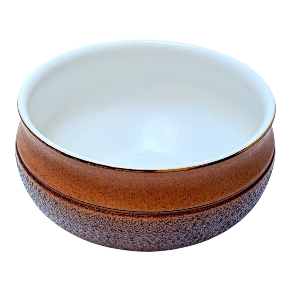 Denby Cotswold  Bowl Brown Serving  6.25" Stoneware Made in England Vintage‎